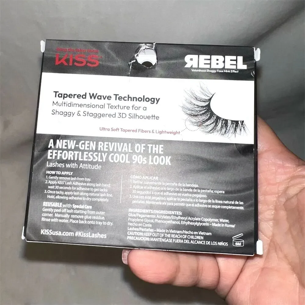 KISS Lash Couture Rebel Set & DUO Adhesive Eyeliner Purple Full Volume